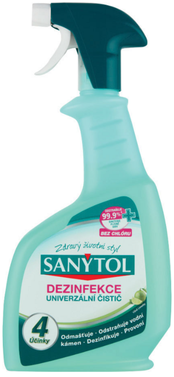 SANYTOL 4 ÚČINKY S VÔŇOU LIMETKY SPREJ 500ML