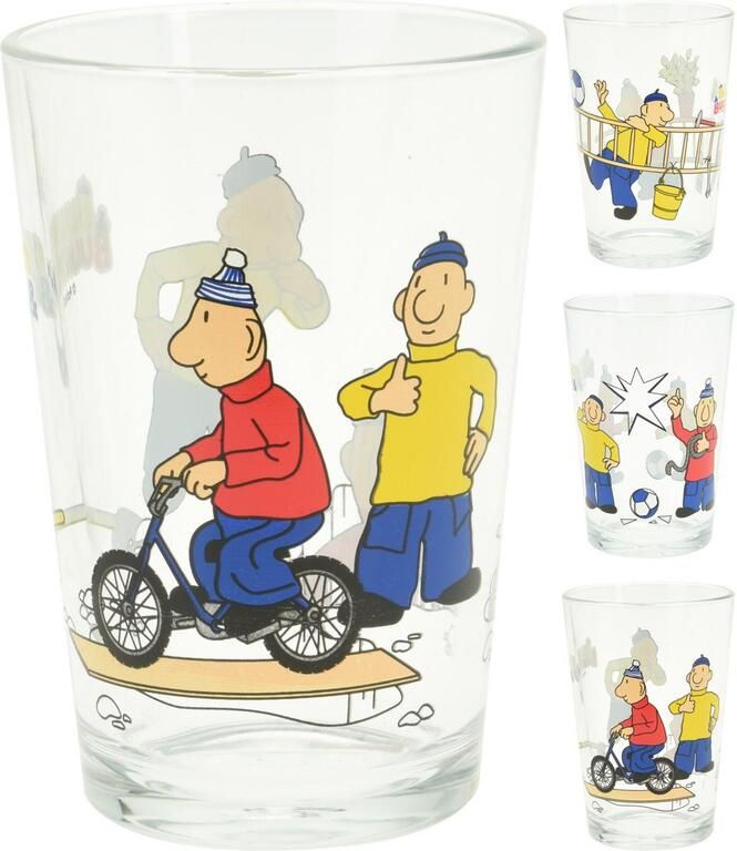 Detský sklenený pohár Pat a Mat, 200 ml