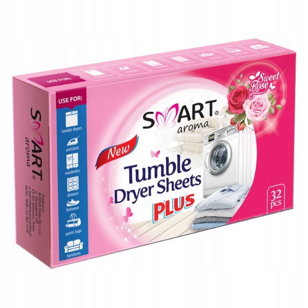 Smart Aroma vonné obrúsky do sušičky Sweet Rose, 32 ks