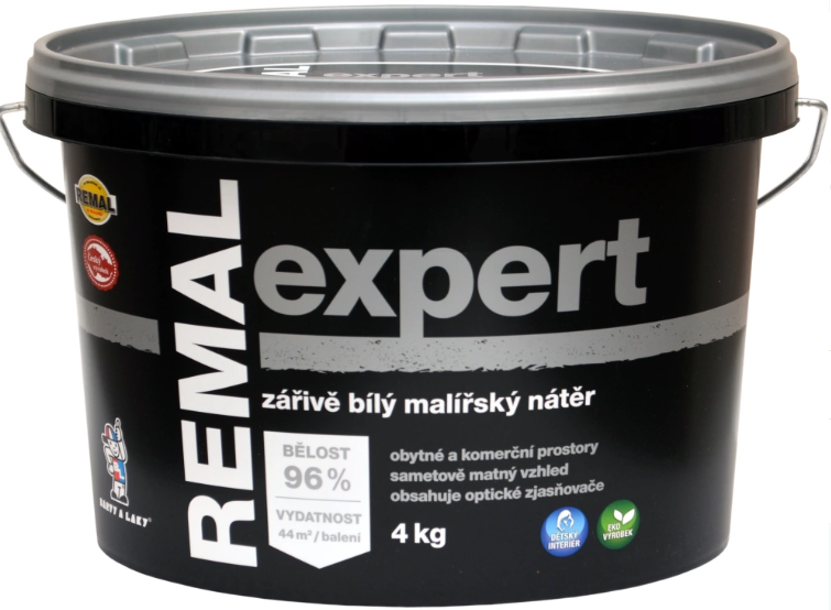 REMAL EXPERT ŽIARIVO BIELA MALIARSKA FARBA 4KG