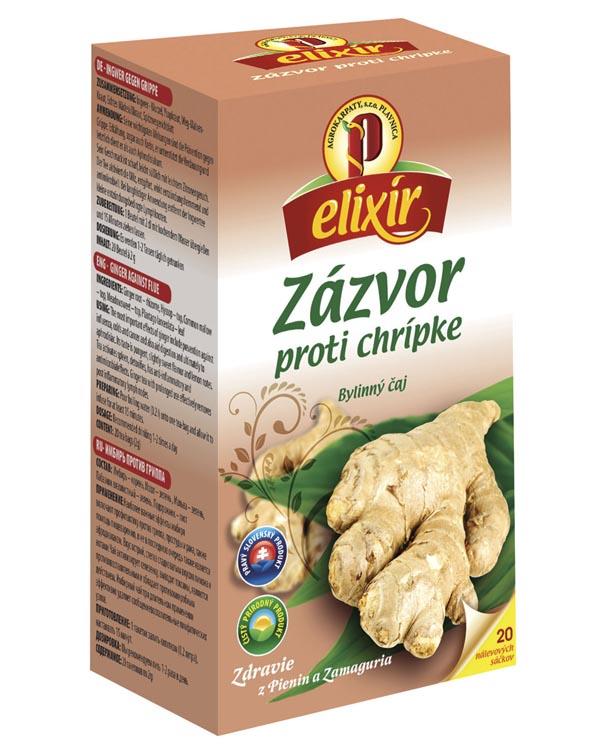 AGROKARPATY ELIXÍR ČAJ ZÁZVOR 60% PROTI CHRÍPKE 20X1,5G