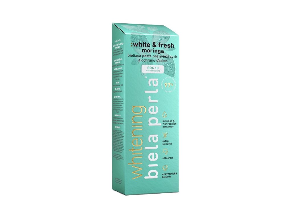 BIELA PERLA ZUBNÁ PASTA WHITE A FRESH MORINGA 75 ML
