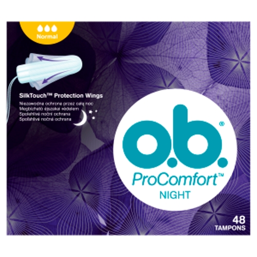 O.B.TAMPÓNY PROCOMFORT NIGHT NORMAL 48KS