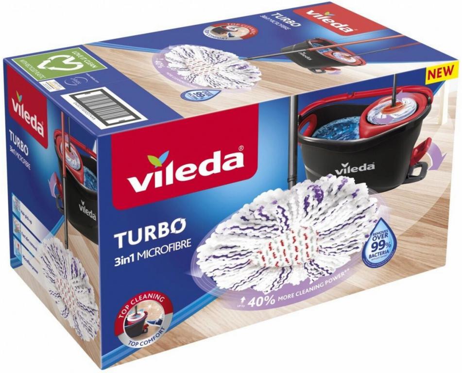 VILEDA MOP EASY WRING A CLEAN TURBO 3V1 BOX