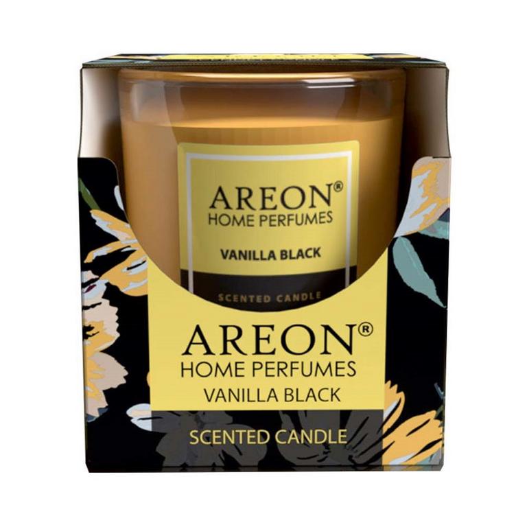 AREON SVIEČKA V SKLE VANILLA BLACK 120G