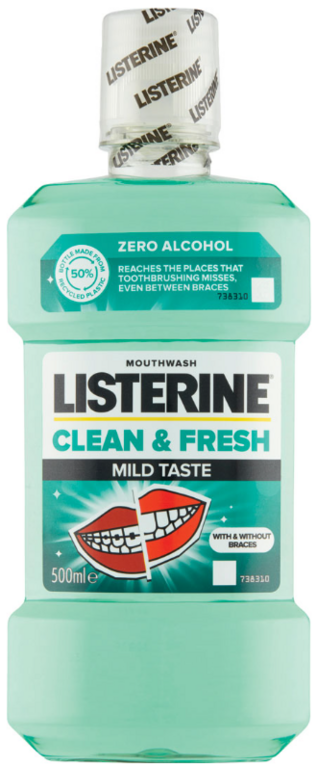 LISTERINE UV CLEAN FRESH MILD 500ML