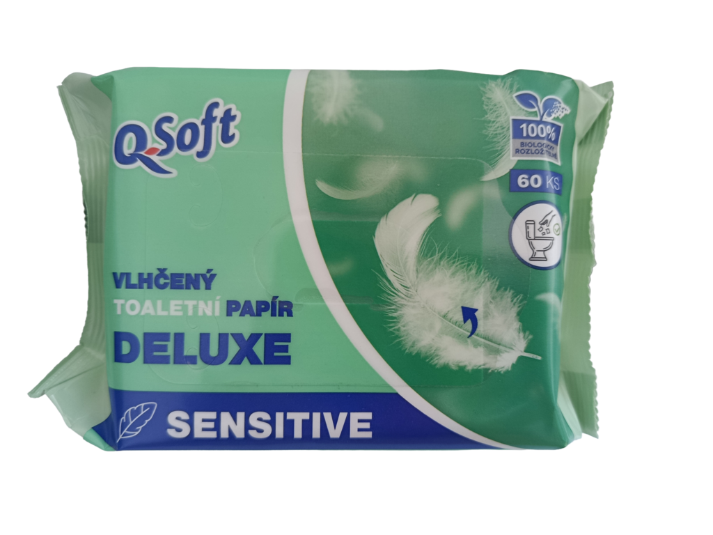 Q SOFT VLHČENÝ TOALETNÝ PAPIER DE LUXE SENSITIV 60KS