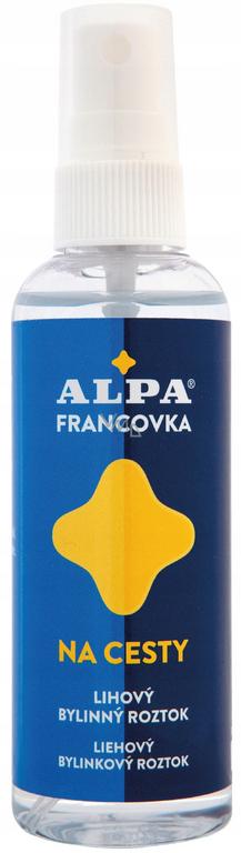 Alpa Francovka Na cesty, liehový bylinný roztok sprej, 100 ml