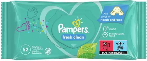PAMPERS WIPES FRESH 52KS