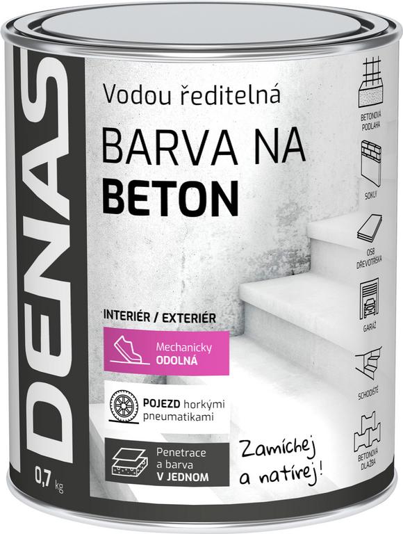 Denas Betón vodou riediteľná farba na betón, báza C, 0,7 kg