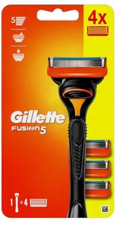 Gillette Fusion5 holiaci strojček + 4 náhradné hlavice