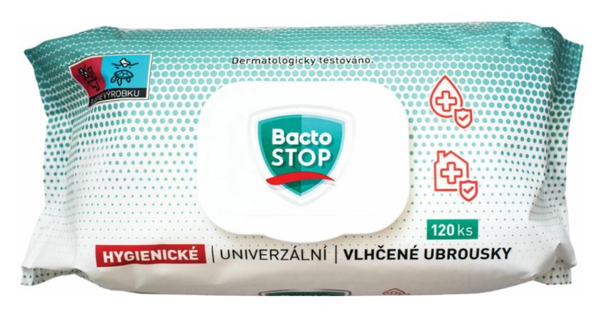 BACTOSTOP DEZINFEKČNÉ VLHČENÉ UTIERKY 120 KS