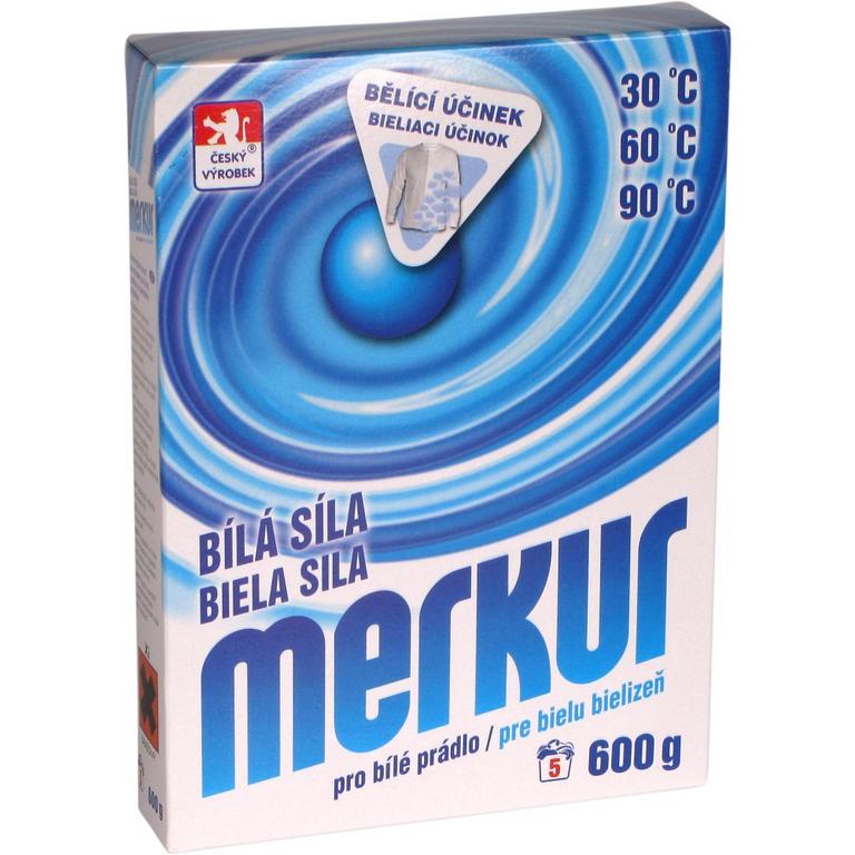 Merkur Biela sila prací prášok na biele prádlo, 600 g