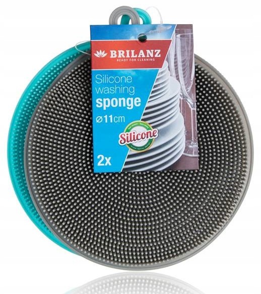 Brilanz Silikónové hubky na riad Ø 11 cm, 2 ks