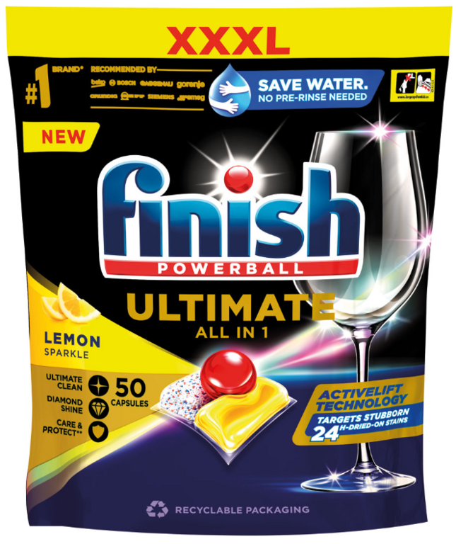 FINISH TABLETY DO ÚMYVAČKY ULTIMATE ALL IN 1 LEMON 50KS
