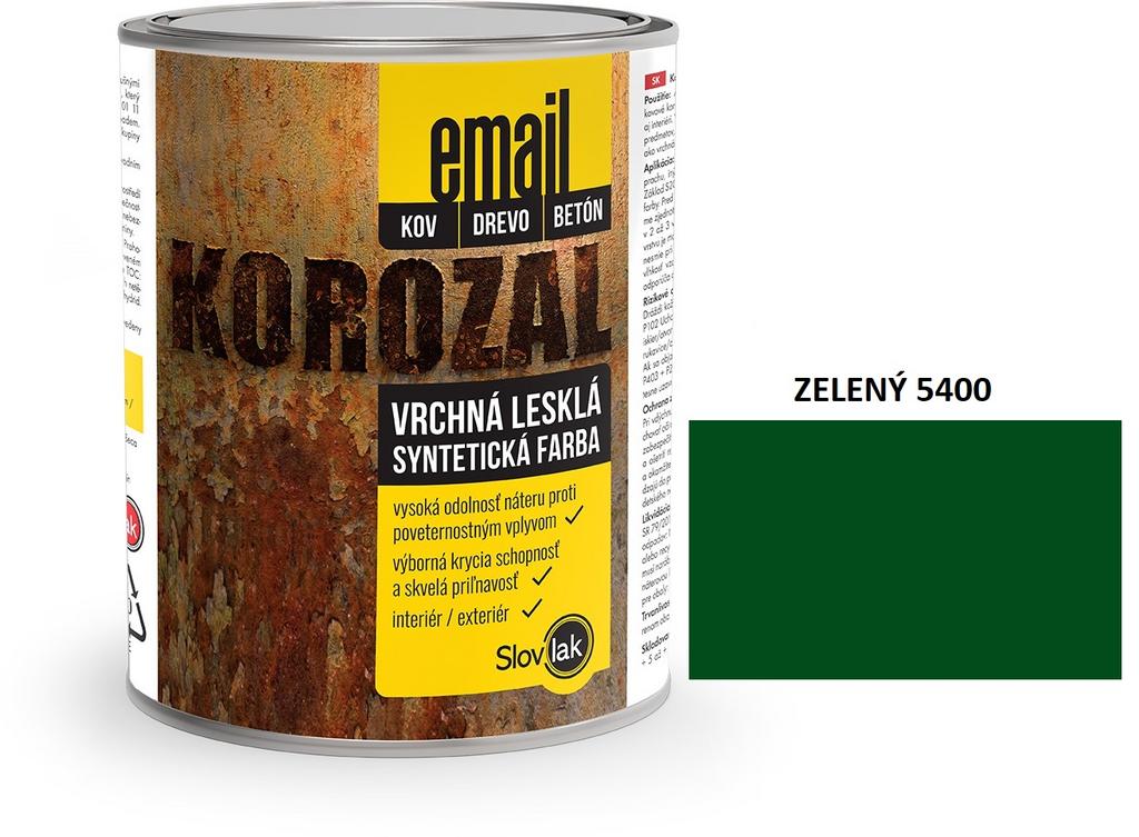 KOROZAL EMAIL ZELENÝ 5400 10KG