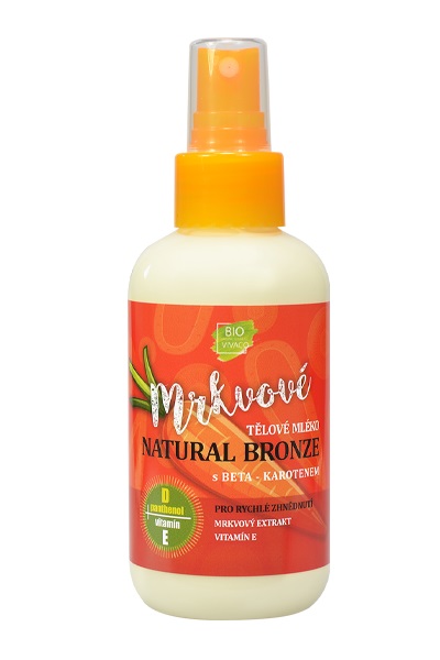 VIVACO SUN MRKVA TELOVÉ MLIEKO  NATURAL BRONZE 150ML  PRE RÝCHLE ZHNEDNUTIE