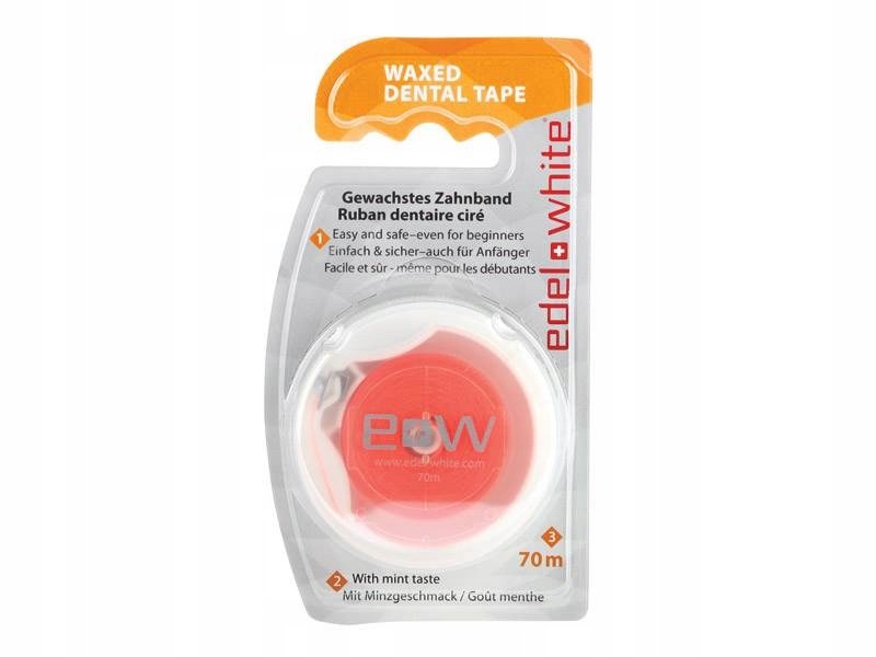 Edel+White Voskovaná dentálna páska Easy Tape, mätová, 70 m