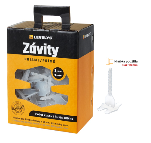 LEVELYS ZÁVIT PRIAMY 1MM 100KS