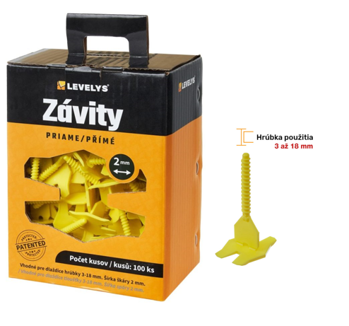 LEVELYS ZÁVIT PRIAMY 2MM 100KS