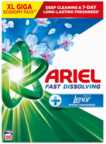 ARIEL  BOX UNI LENOR UNSTOPPABLES 100PD 5,5kg