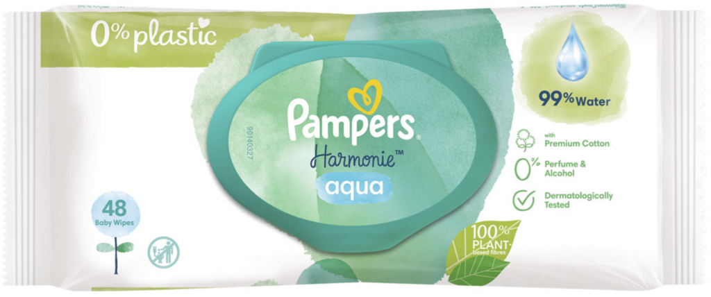PAMPERS WIPES HARMONIE AQUA 48KS
