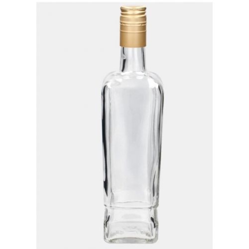 Sklenená fľaša na alkohol so závitovým uzáverom, 700 ml