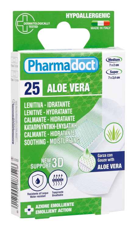 Pharmadoct Náplasti Aloe Vera, 25 ks