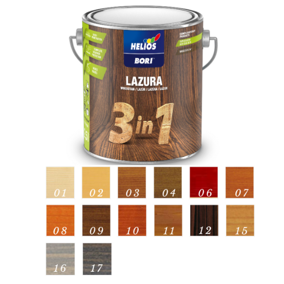 BORI LAZÚRA 3V1 9 PALISANDER 2,5L