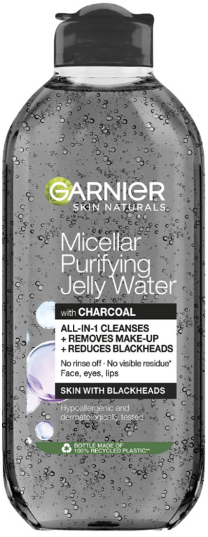 GARNIER MICELLAR PURFYING JELLY WATER SKIN CHARCOAL 400ML