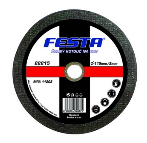 FESTA KOTÚČ REZNÝ NA KOV 150X1,2X22,2MM