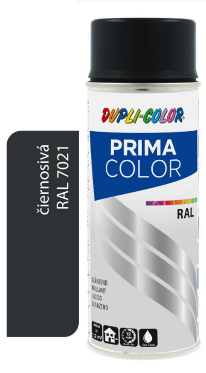 DUPLI COLOR PRIMA SPRAY RAL 7021 ČIERNOŠEDÁ 400ML LESK