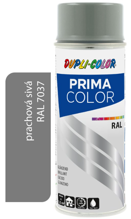 DUPLIC OLOR PRIMA SPRAY RAL 7037 PRACHOVÁ SIVÁ 400ML LESK
