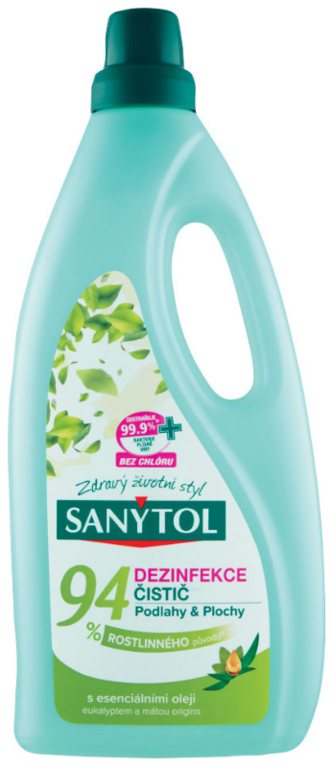 SANYTOL UNIVERZÁLNY ČISTIACI PRÍPRAVOK RASTLINNÉHO PÔVODU PODLAHA 1L