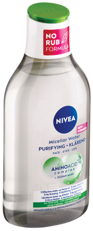 NIVEA MICELÁRNA VODA NA ZMIEŠANU PLEŤ AMINOACID COMPLEX 400ML