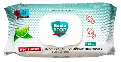 BACTOSTOP VLHČENÉ UNIVERZÁLNE UTIERKY LIME 120KS