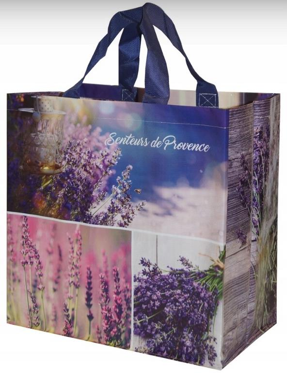 Nákupná taška PP laminát, 35 × 35 × 20 cm / 24 l, mix vzorov