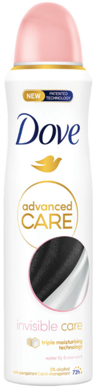 DOVE ADVANCED WOMEN INVISIBLE CARE DEOSPRAY 150ML