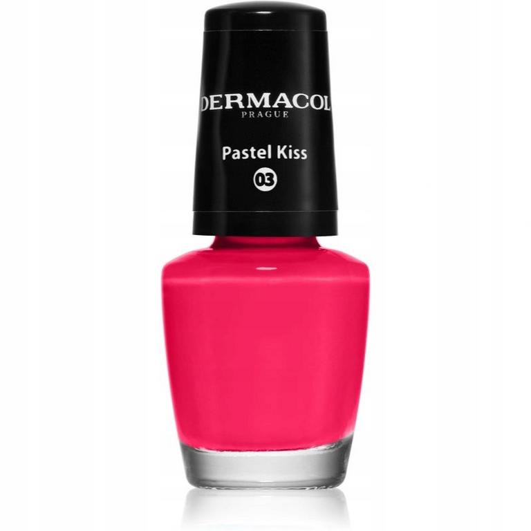 Dermacol Mini lak na nechty 03 Pastel Kiss, 5 ml
