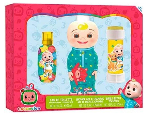 KAZETA DETSKA COCOMELON EDT 50ML + SPCHOVÝ GÉL A ŠAMPÓN 2V1 400ML + BUBLIFUK