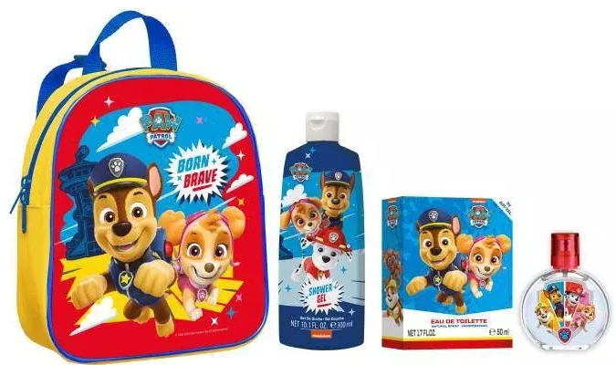 KAZETA DETSKA PAW PATROL TOALETNÁ VODA 50ML + SPRCHOVÝ GÉL 300ML + BATOH