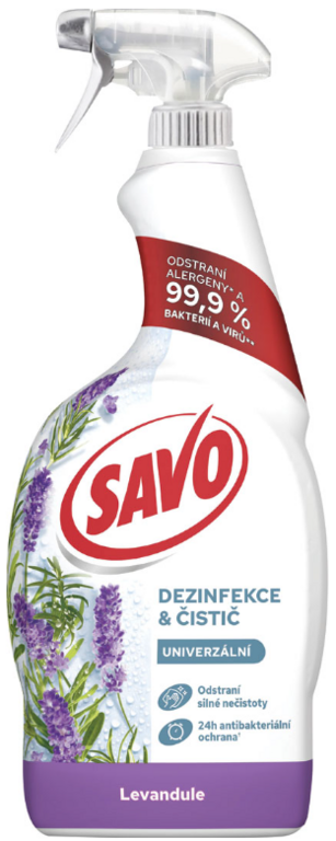 SAVO MR BEZ CHLÓRU UNIVERZÁLNY ANTIBAKTERIÁLNY LEVANDUĽA 700ML