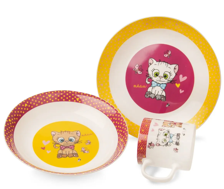 ORION SADA JEDÁLENSKÁ PORCELÁNOVÁ DETSKÁ KOCÚR 3KS