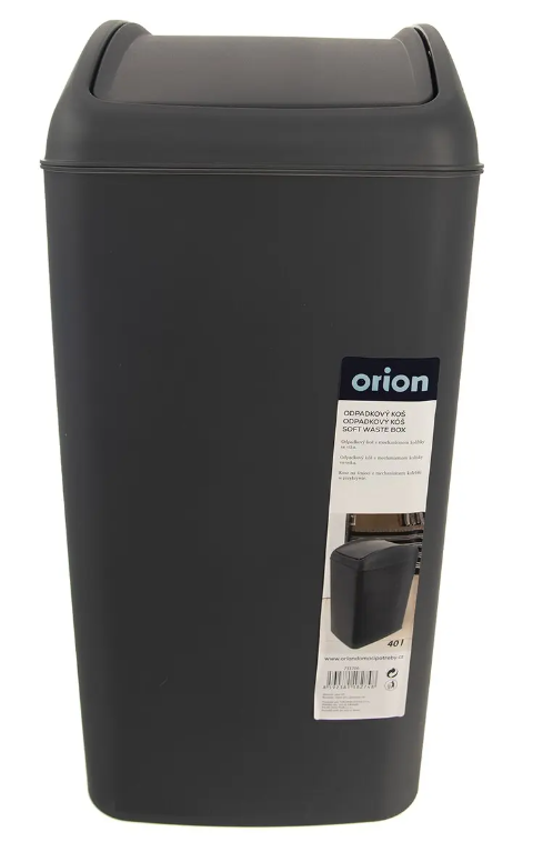 ORION ODPADKOVÝ KÔŠ UH WASTE KOLÍSKA 40L ŠEDÁ