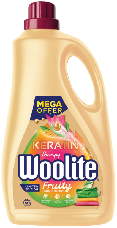 WOOLITE GÉL KERATIN COLOUR FRUITY 3,6/60PD