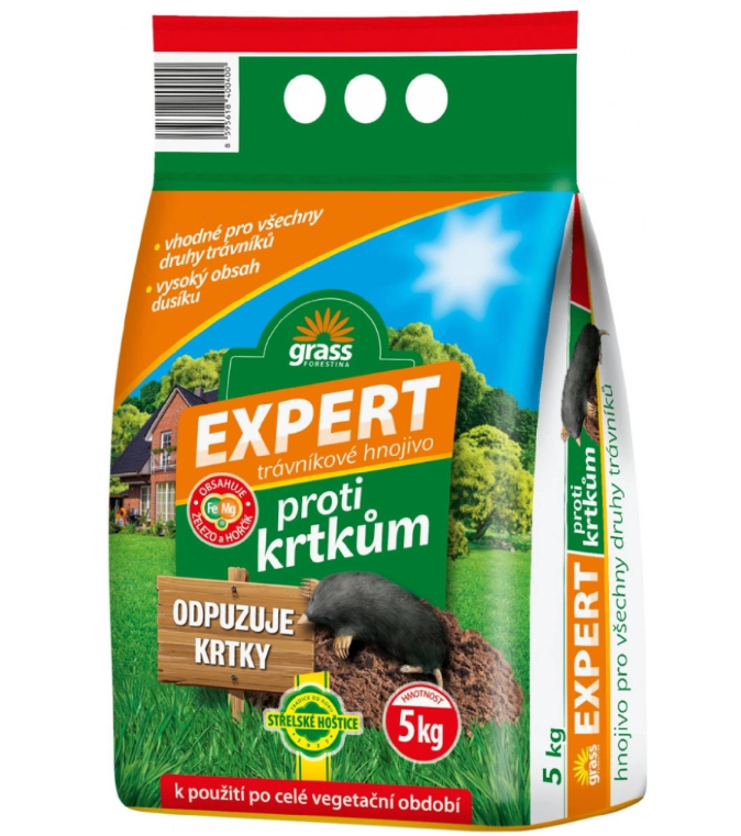 TRÁVNIKOVÉ HNOJIVO PROTI KRTKOM 5KG