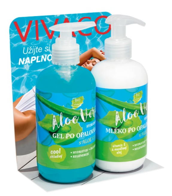 VIVACO SUN PO OPAĽOVANÍ DUOPACK TELOVÉ MLIEKO 250ML + GÉL 250ML