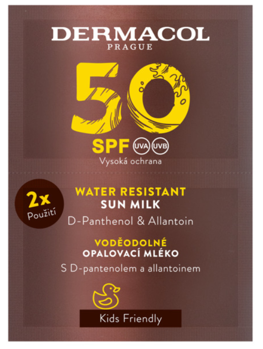 DERMACOL SUN MLIEKO NA OPAĽOVANIE 2X15ML SPF50