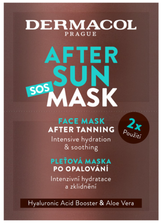 DERMACOL SUN PLEŤOVÁ MASKA HYDRATAČNÁ PO OPAĽOVANÍ 2X8ML