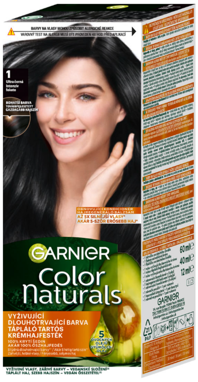 GARNIER COLOR NATURALS  PERMANENTNÁ FARBA NA VLASY ULTRA ČIERNA 1